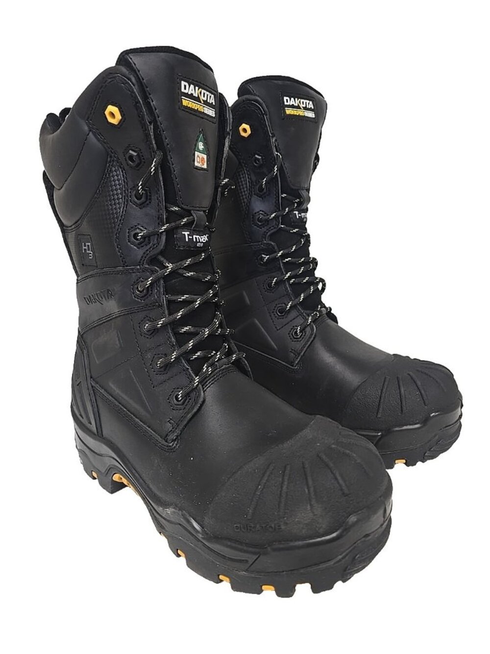 DAKOTA Men's 8901 Composite Toe Composite Plate HD3 Waterproof Boots Black 10M